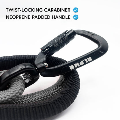 Carabiner Rope Lead - Grey