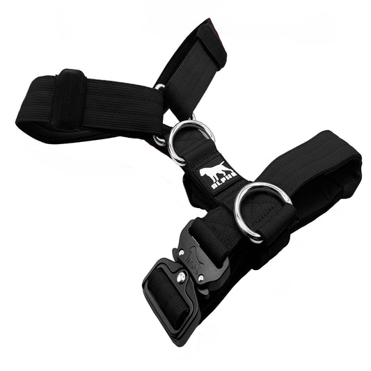 Alpha Canine Gear | Tactical Dog Harness - Fully Adjustable Neoprene Padded Ergonamic Slim Design