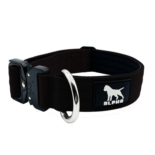 AlphaCanineGear | 3cm Tactical Dog Collar - Adjustable Design Military Grade Nylon and Stainless-Steel Hardware