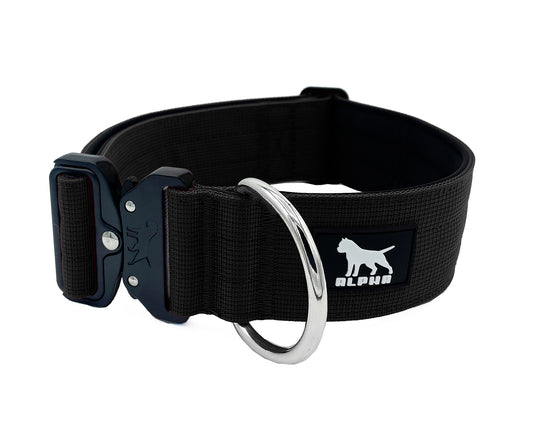 Alpha Canine Gear | 5cm Tactical Collar - Adjustable Design Military Grade Nylon and Stainless-Steel Hardware